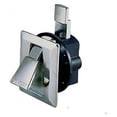 thumbnail image 1 of Flush Door Latch - Plated Zinc Alloy Non-Locking Cabinet Door Latch 1-5/8 Inch Hole - Silver Finish - Interior Door Hardware for Closets, Cabinets, and Furniture, 1 of 2