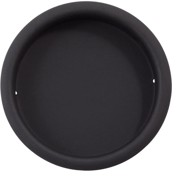 Flush Door Pull, 2-1/8 Inches, Matte Black by Stone Harbor Hardware