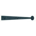 thumbnail image 1 of Flush Dummy Rough Iron Bean Strap Cabinet Hinge - Flat Black, 1 of 1
