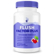 Flush Factor Plus Capsules, Maximum Strength Formula for Strength and Mobility, All Natural Supplement to Support Overall Health, Official Flush Factor+ Detox Reviews 60 Capsules