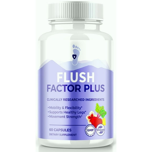 Flush Factor Plus Mobility, Flexibility and Strength Movement Support - 60 Capsules