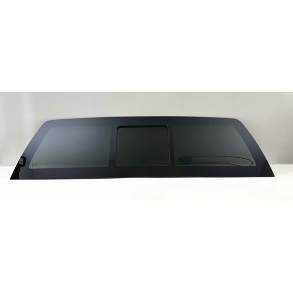 Flush Fit Rear Power Slider Window Back Glass Compatible with Chevrolet Silverado / GMC Sierra 1500 2500 2500HD 3500 3500HD 2007-2010 Models (Not For 2007 Classic Models)