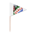 thumbnail image 1 of Flush Hearts Gambling Poker Photo Toothpick Triangle Cupcake Toppers Flag, 1 of 3