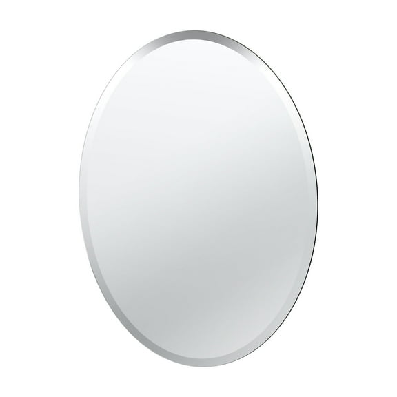Gatco Flush Mount EZ Hanging 26.5" Frameless Oval Mirror