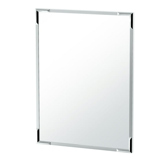 Gatco 32.5" Faceted Flush Mount, Rectangle Mirror