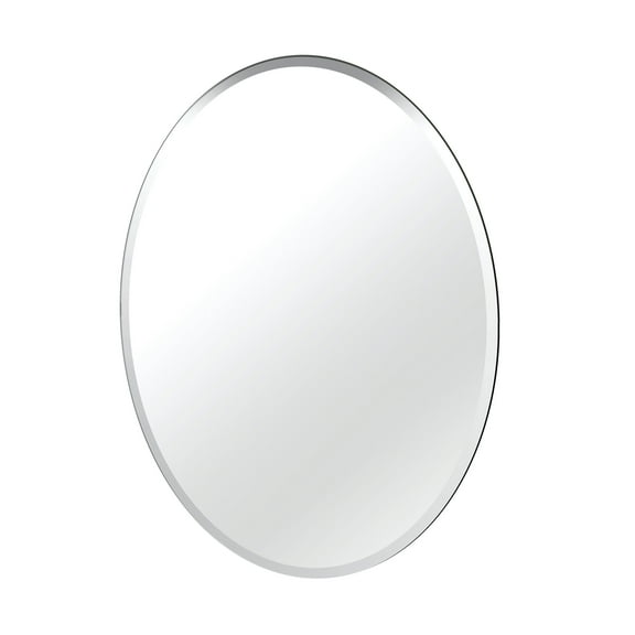 Gatco Flush Mount EZ Hanging 32" Frameless Oval Mirror