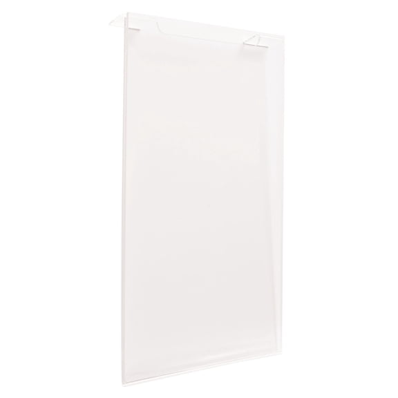 Flush Mount Acrylic Sign Holder for Slatwall or Wire Grid - 8 1/2"W x 11H - Set of 2