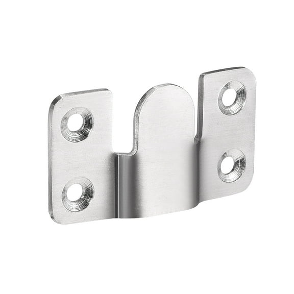 Flush Mount Bracket, 53x30mm Stainless Steel Wall Mount Clip Hook for Picture Frame Hanger 5 Pcs