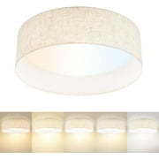 Flush Mount Ceiling Light 15 inch, 24W LED Lighting Fixture Ceiling Mount for Kitchen, Dimmable Close to Ceiling Lighting Fixture 5CCT for Bedroom, Living Room, Bathroom, Hallway