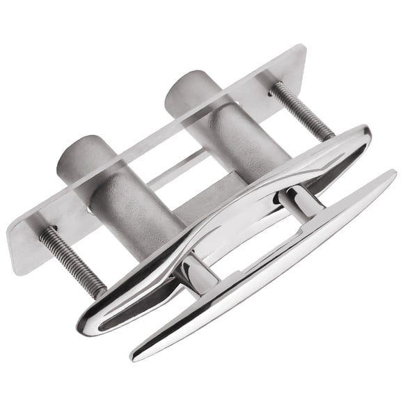 Flush Mount Deck Cleats Lift with Backing Plate and Lock Nut Rustproof Stainless Boat Cleats Pull Up Cleat Retractable