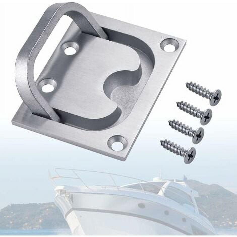Flush Mount Drawer Handle Stainless Steel Marine Handle Recessed Hatch