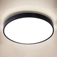 thumbnail image 1 of Flush Mount LED Ceiling Light Fixture,24W 2400lm Waterproof IP65 Ceiling Lamp Surface Mount Round Lighting Fixture for Bathroom,Kitchen Bedroom,black, 1 of 6