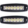 Flush Mount LED Pods 7inch 18W LED Driving Lights Bumper Work Light