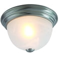 thumbnail image 1 of Flush Mount Lighting Series Silver With Marble Glass, 1 of 2