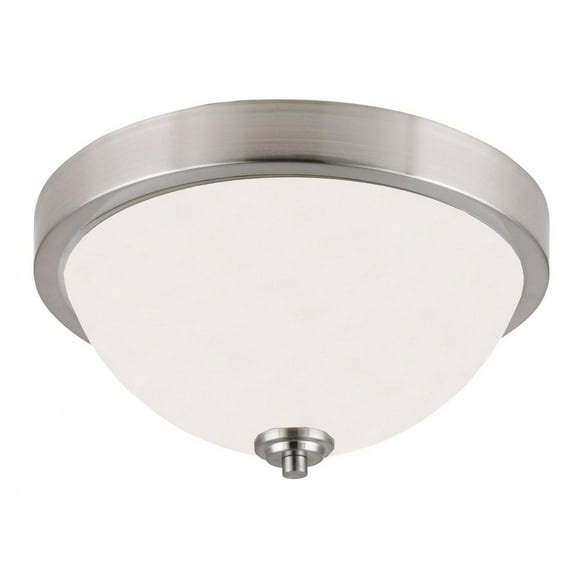 IFM578A13BN-Canarm Inc-River - 2 Light Flush Mount-6.5 Inches Tall and 13 Inches Wide-Brushed Nickel Finish