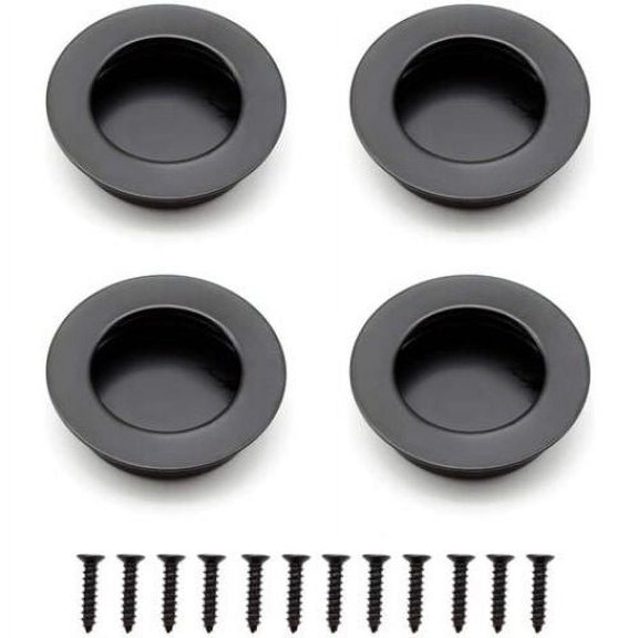 Flush Mounted Handles For Universal Design And Easy Installation, Closet Door Finger Pulls That Complement Any Home Style, 4 Pieces