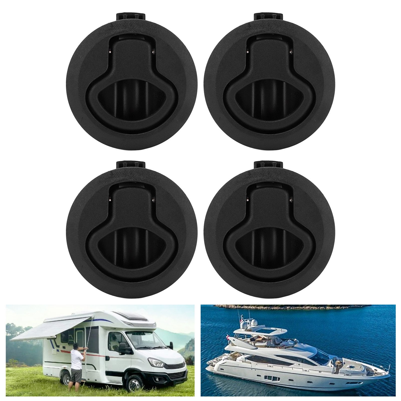 Flush Pull Round Pull Flush Door Pull Boat Hardware 61mm/2.4in