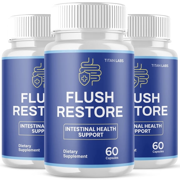 Flush Restore Advanced Gut Support Pills Advanced Energy Vitamin Supplement FlushRestore 180 Capsules