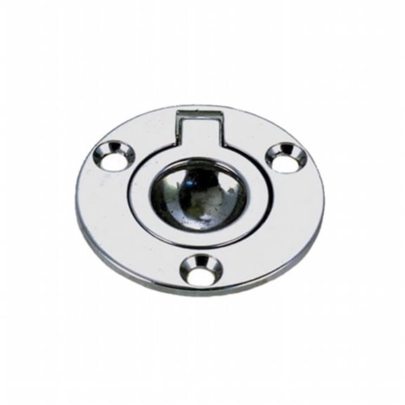 Flush Ring Pull - Chrome Plated Zinc