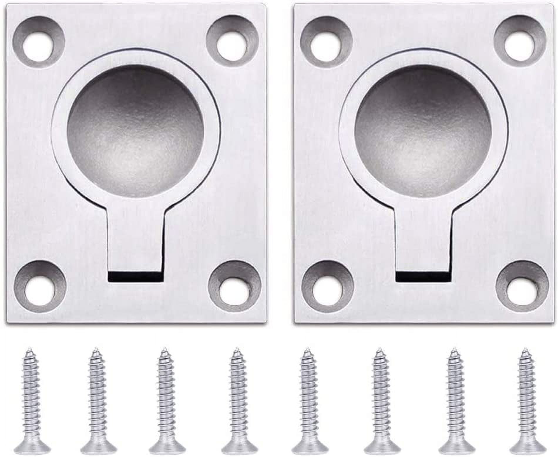 Flush Ring Pull Handle Hatch Locker Concealed Handle 48 x 38mm