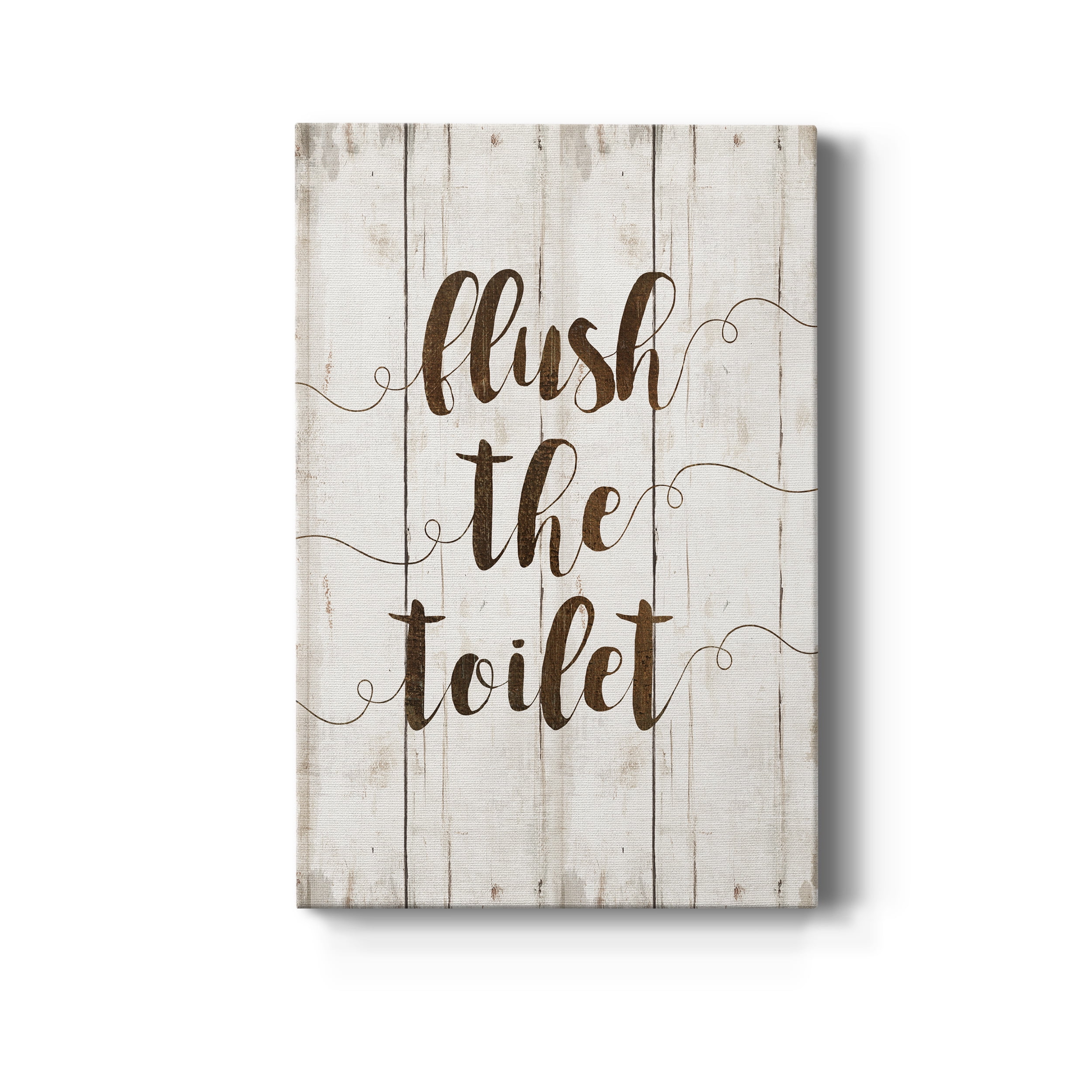 Flush The Toilet Premium Gallery Wrapped Canvas - Ready to Hang - 24 x 36