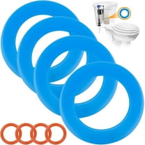 Flush Valve Seal for American Standard & Eljer Toilets, Upgraded Silicone Material 7301111-0070A American Standard Toilet Parts Replacement with O Rings for Champion 4 and Eljer Titan 4, 4Pcs