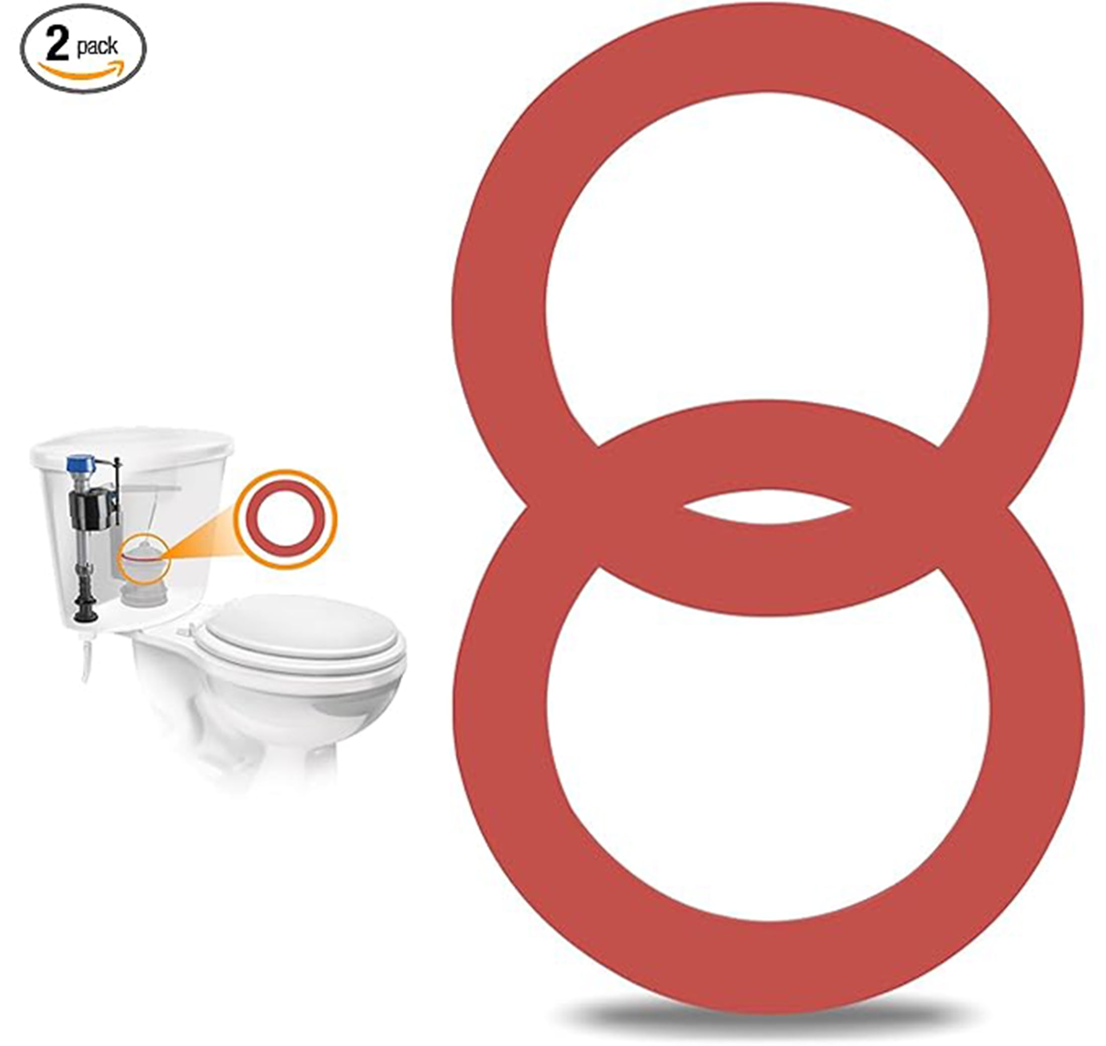 Flush Valve Seal for Mansfield, Upgraded Silicone Material 160 Toilet Parts Replacement for