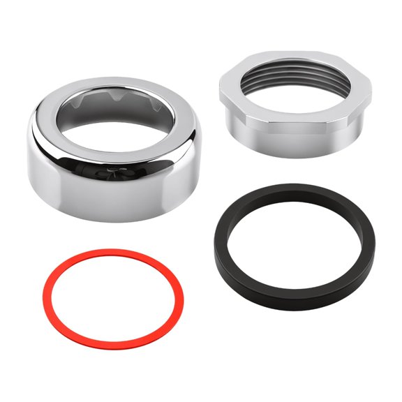 Flush Valves Repair Coupling Kit Thread Retaining Nut and Sealing Rings, 4 Piece Plumbing Replacement Assembly for Sloan F-56-A
