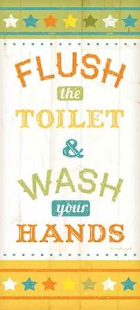 Flush and Wash Canvas Art - Jennifer Pugh (10 x 20)