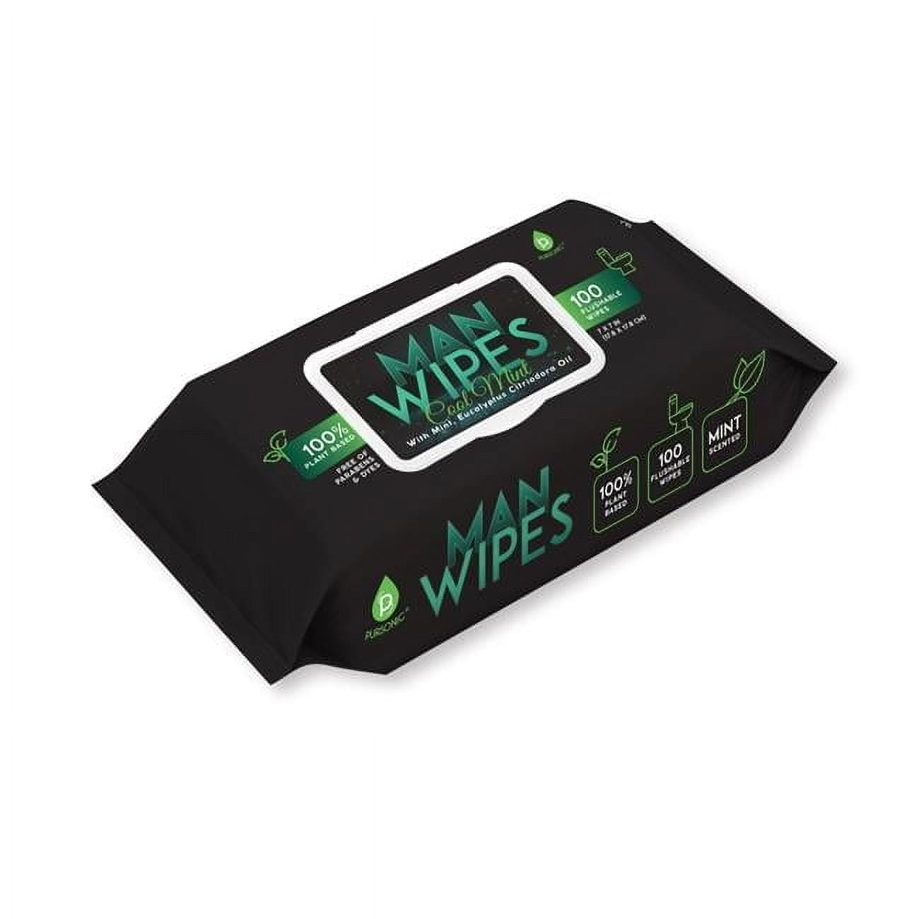 Flushable Man Wipes, 100 Count
