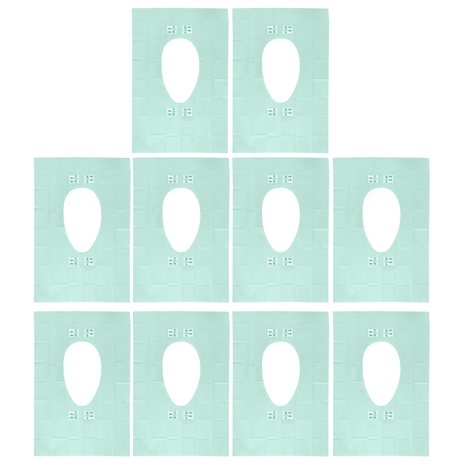 Flushable Toilet Seat Cover Set 10Pcs, Biodegradable, Potty Training