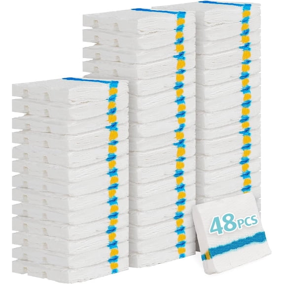 Flushable Toilet Wand Refills, 48 Count Disposable Toilet Brush Refill Pads for Toilet Bowl and Bathroom, Toilet Brush Accessories (Only Refills)