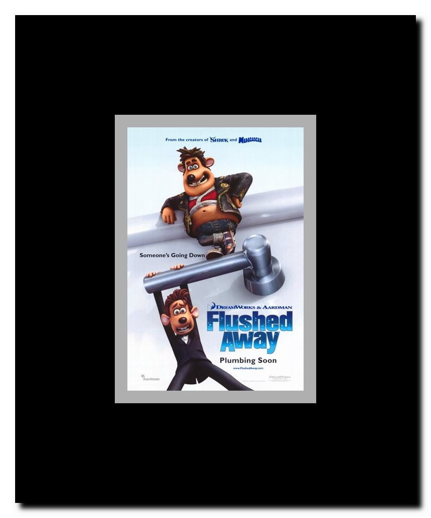 Flushed Away Framed Movie Poster