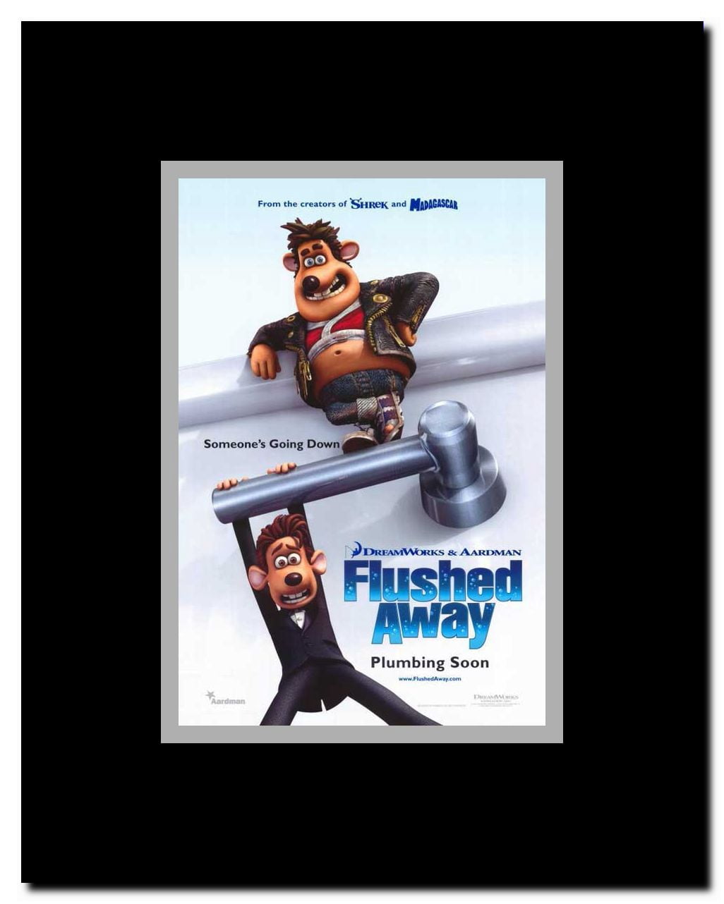 Flushed Away Framed Movie Poster