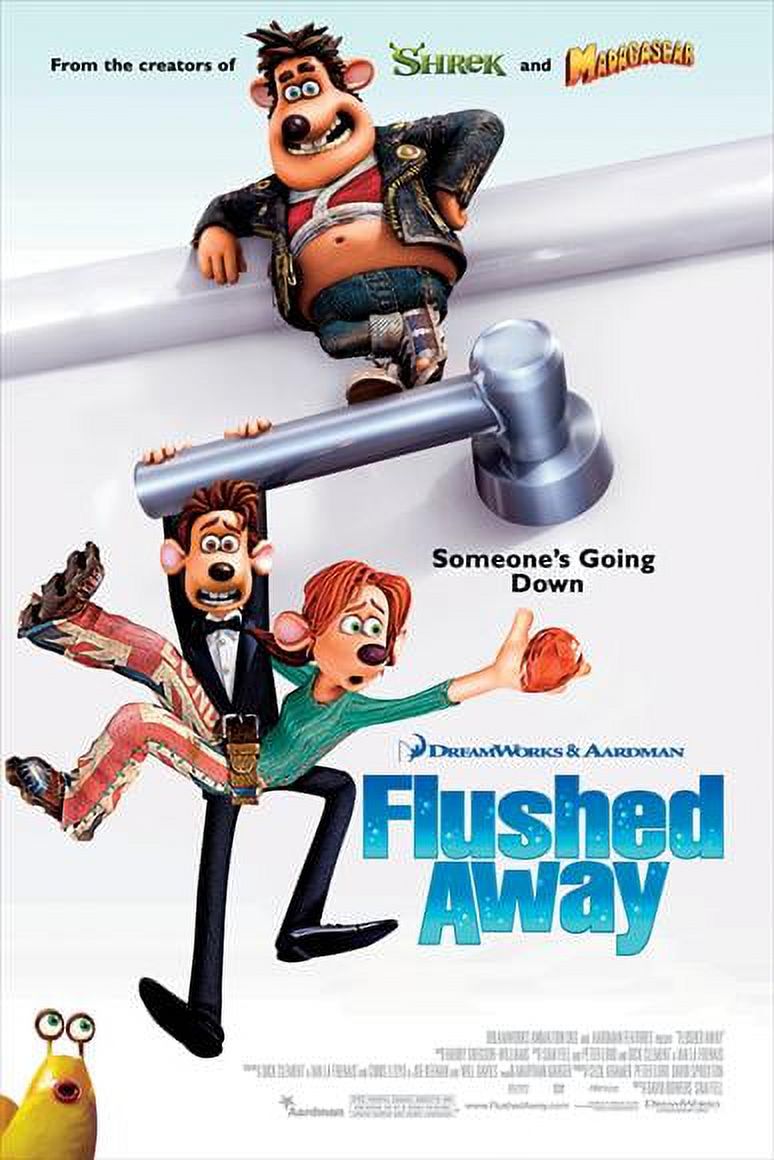 Flushed Away - movie POSTER (Style B) (27" x 40") (2006) - image 1 of 2