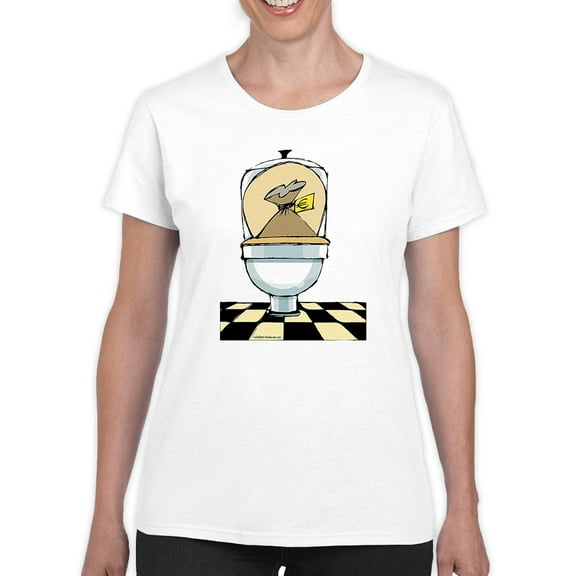 Flushing Economy T-Shirt Women -Wilfred Hildonen Designs, Female 3X-Large