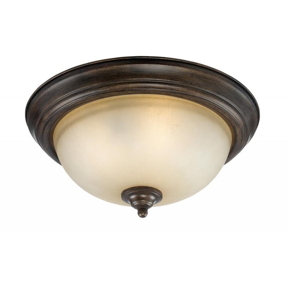 Flushmounts 14443-Brownstone 15 Inch Flushmount