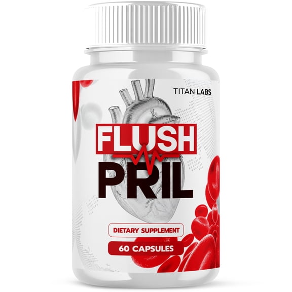 Flushpril Advanced Formula Blood Balance Support Pills for Health and Wellness Flush Pril Capsules (1 Pack)