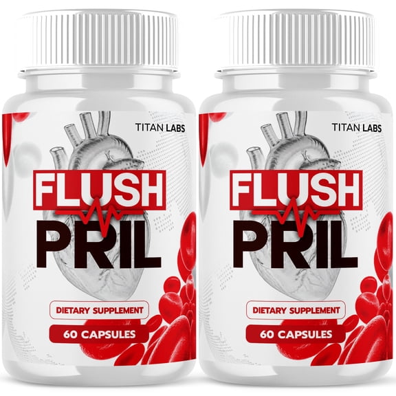 Flushpril Advanced Formula Blood Balance Support Pills for Health and Wellness Flush Pril Capsules (2 Pack)