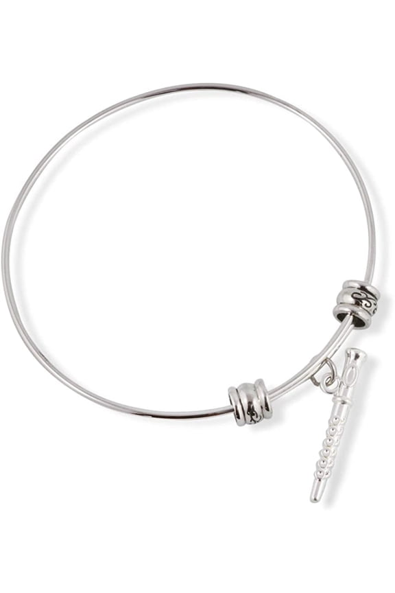 Flute Bracelet | Bangle Jewelry Jewlry Gift for Men Women Decor Flutes Musician Teacher Student Orchestra Musical Wind Instrument fife