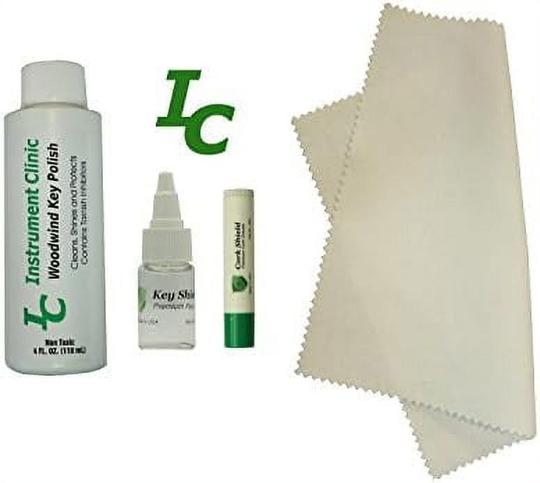 Flute Sax Key Polish, Polishing Cloth, Oil, Cork Grease, Made