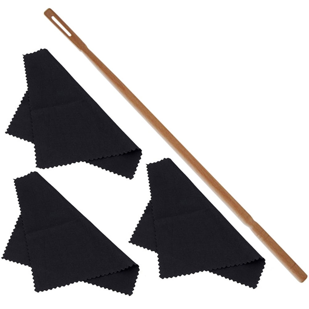 Flute Cleaning Cloth Rod Cleaner Kit for Swab Suite Maple Fabric