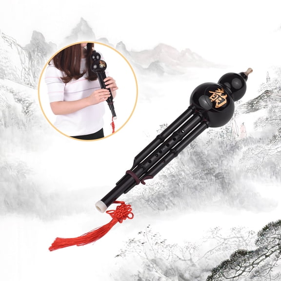 Flute,Cucurbit Flute With Chinese Knot Chinese Knot Carry Flute Bottle C-key Material With Chinese Resin Material With Chinese Cucurbit Bottle Si C-key Chinese Siuke Chinese Cucurbit Te Bottle