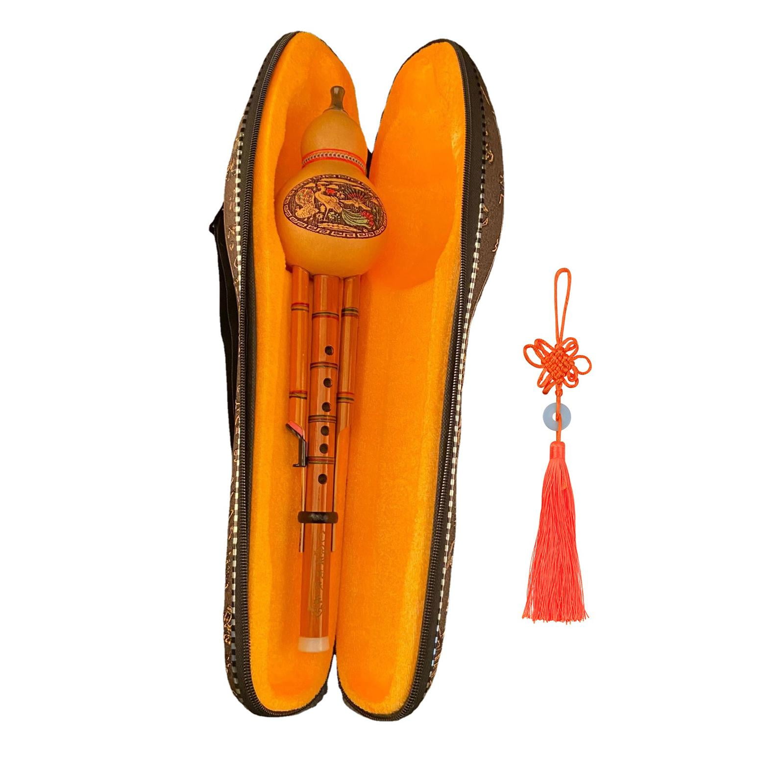 Flute Cucurbit Flute with Case Traditional Chinese Musical Instrument
