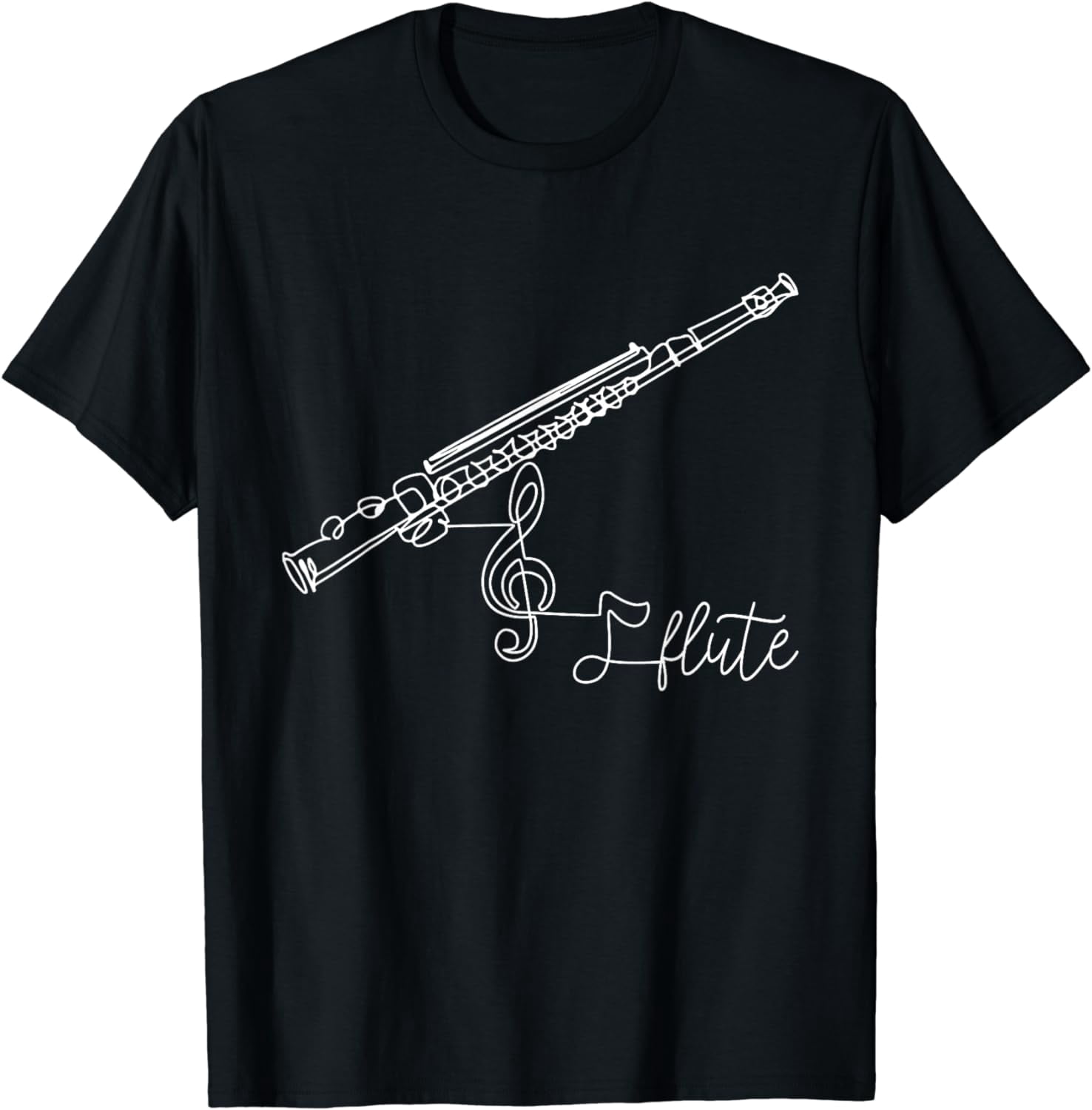 Flute Player Flutist Marching Band Music Lover Musician TShirt