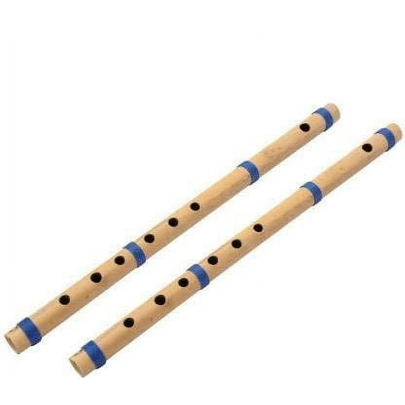 Peekdee Flute Set Flute/Basuri Bansuri Flutes A Scale Professional Bamboo 2 Pack 16 In