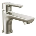 thumbnail image 1 of Flute Single-Handle Single-Hole Bathroom Faucet with Deckplate Included in Brushed Nickel, 1 of 7