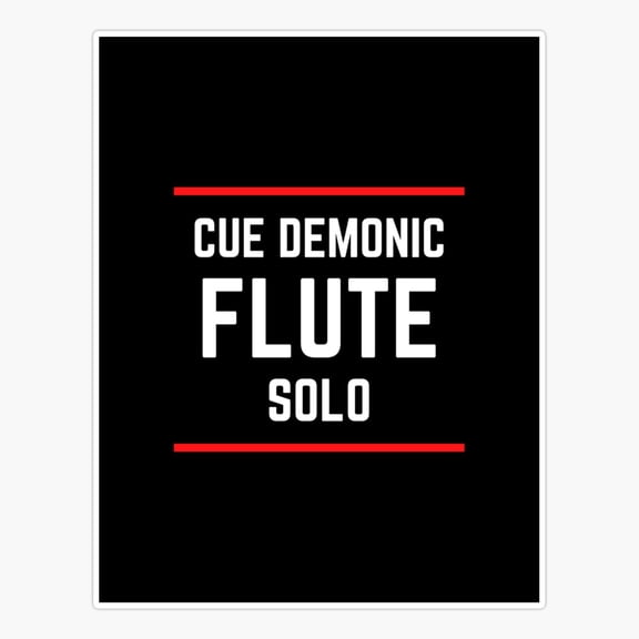 Flute Solo Fantasy Shirt Inspired Sticker