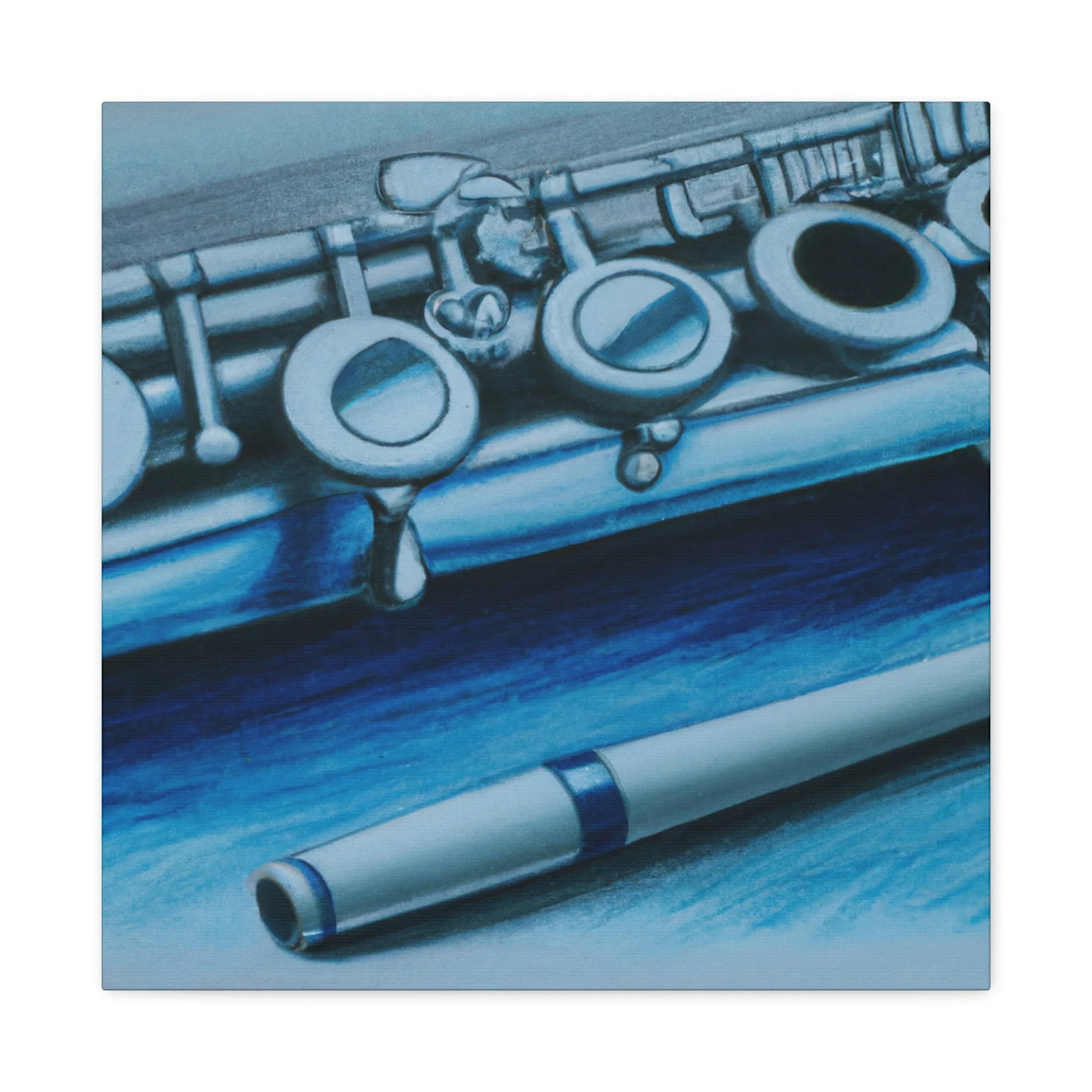 Flute in Hyperrealism - Canvas