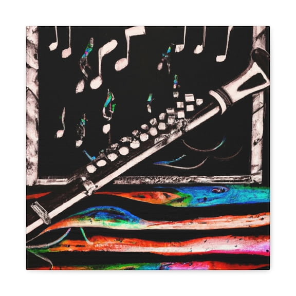 Flute in Pop Art - Canvas
